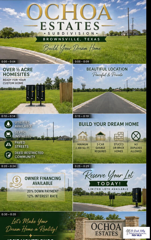 Property Photo: 0000 Ochoa St Lot #2 Block 1 TX 78521