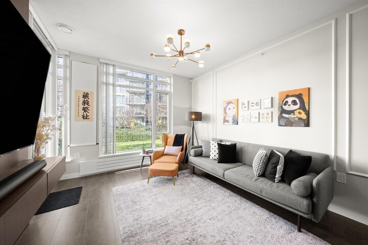 Property Photo:  3188 Riverwalk Avenue 106  BC V5S 0E7 