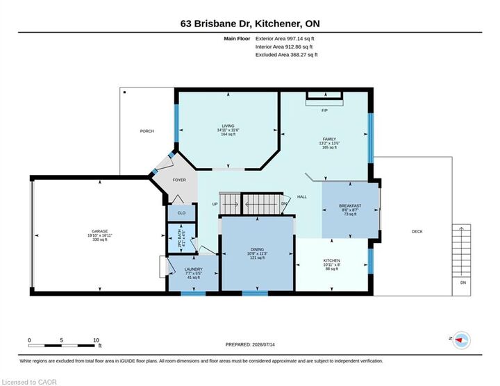 Property Photo: 63 Brisbane Drive ON N2C 2T6