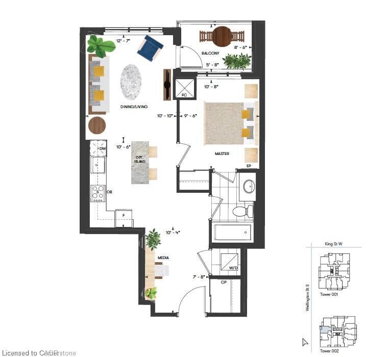 Property Photo: 15 Wellington Street S 611 ON N2G 0E4