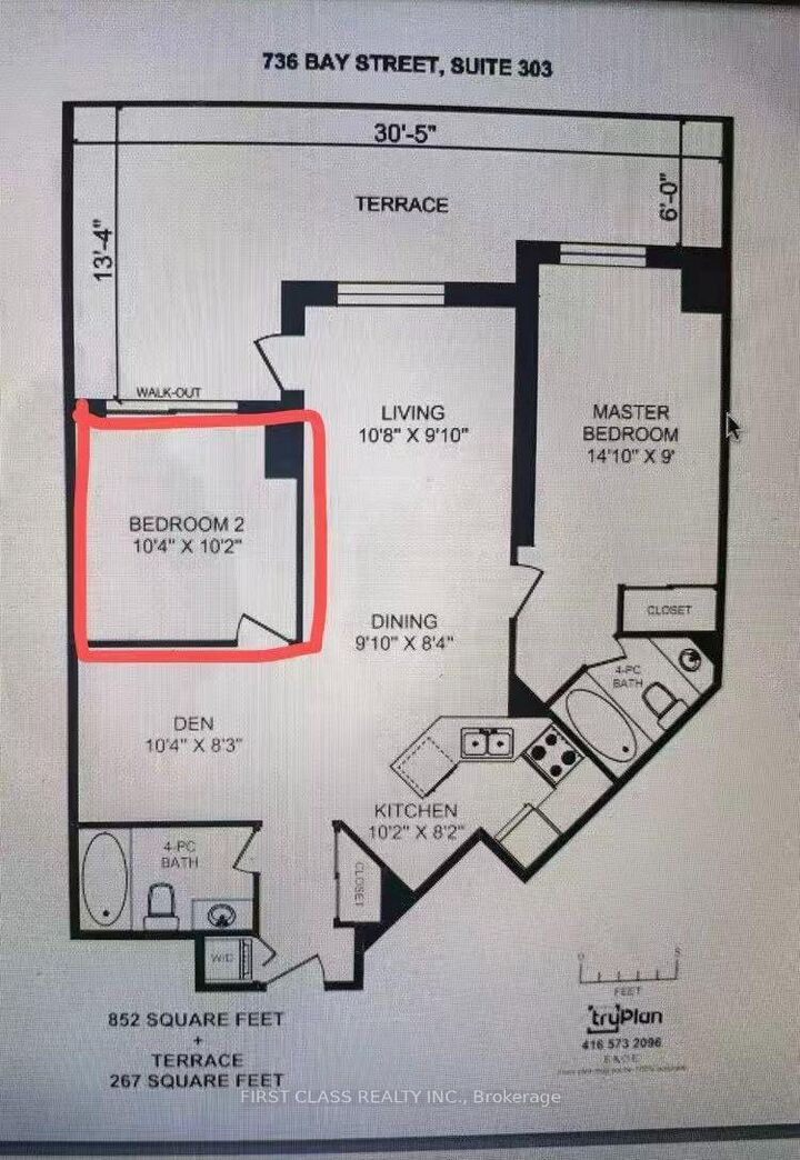 Property Photo: 736 Bay Street 303 (Secondary Bedroom) ON M5G 2M4