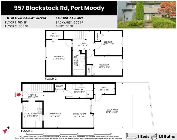Property Photo: 957 Blackstock Road BC V3H 3S3