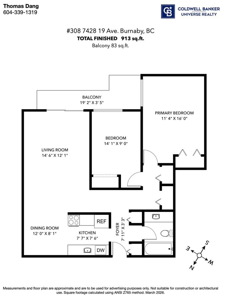 Photo de la propriété: 7428 19th Avenue 308 BC V3N 1E1