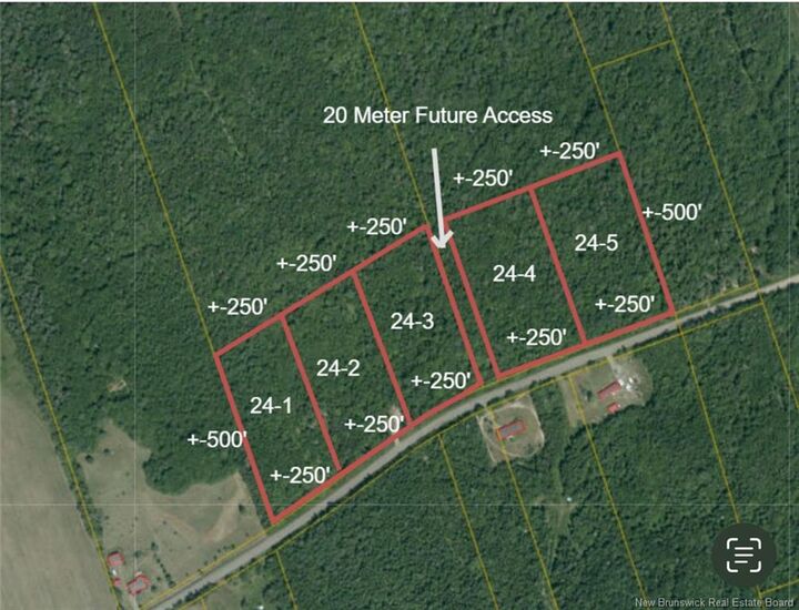 Property Photo:  Lot 24-5 Renauds Mills  NB E4V 2N9 