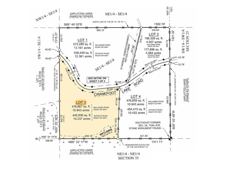 Property Photo: Lot 3 Crane Foot Lake Rd WI 54435