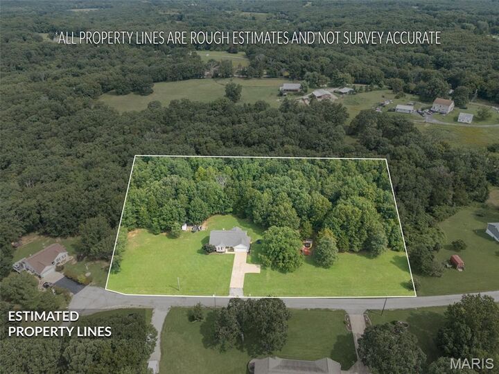 Property Photo:  5425 Hyfield Oaks Road  MO 63020 