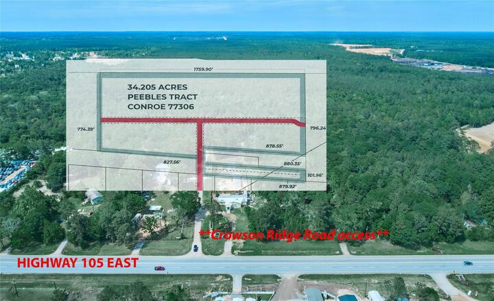Property Photo: Tbd Hwy 105E At Crowson Rdg Rd TX 77306
