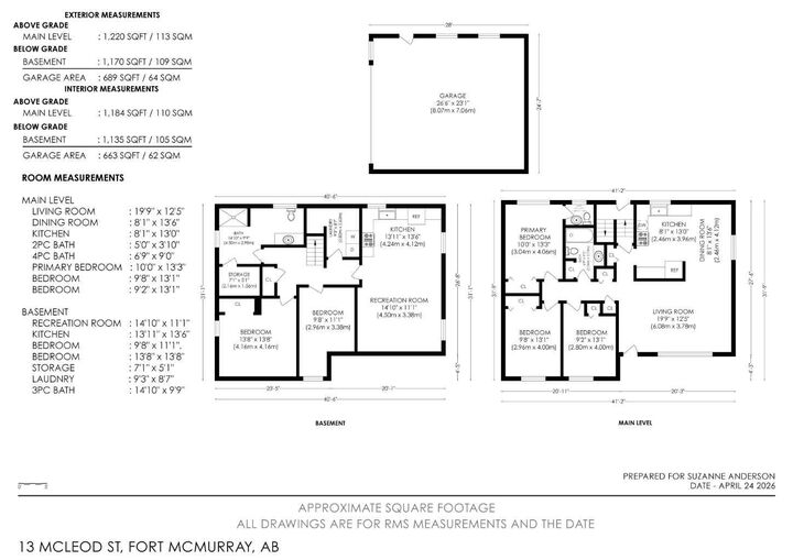 Property Photo:  13 McLeod Street  AB T9H 1Z4 