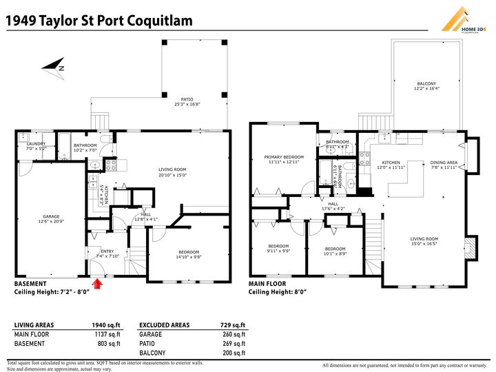 Property Photo:  1949 Taylor Street  BC V3C 4M1 