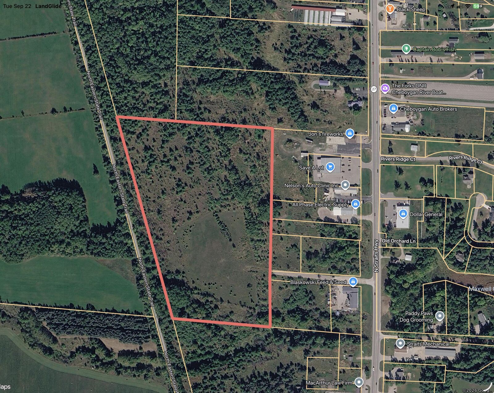 Property Photo: N Straits Highway MI 49721