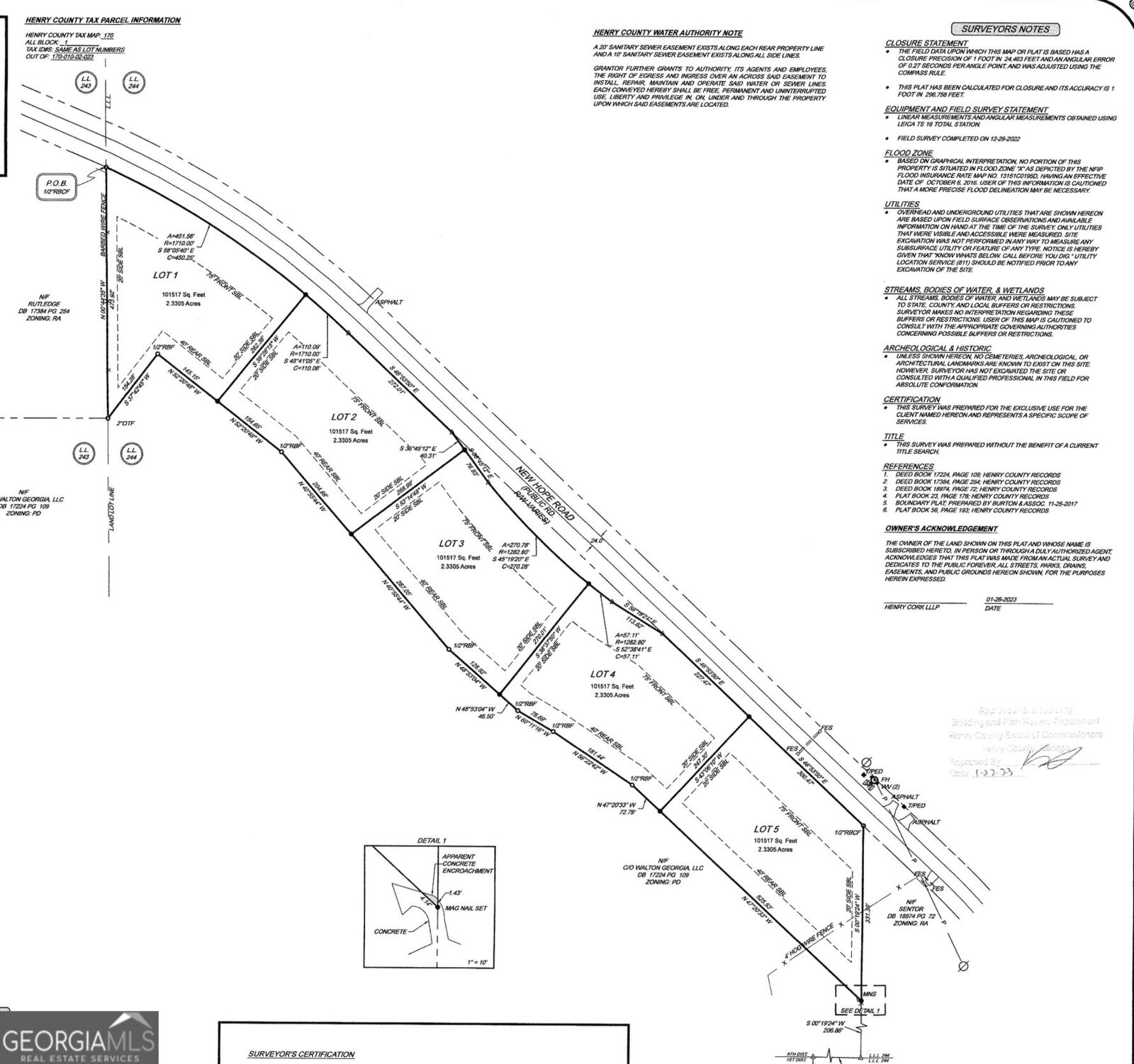 Property Photo: 0 Lot 1 New Hope Road GA 30248