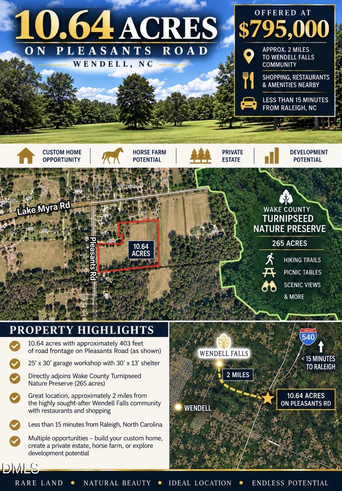 Property Photo: 0 Pleasants Road NC 27591