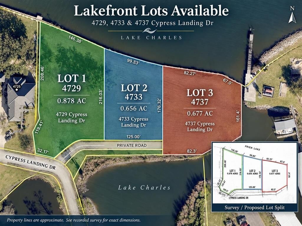 Property Photo:  4737 E Cypress Landing Drive E Lot 3  LA 70605 