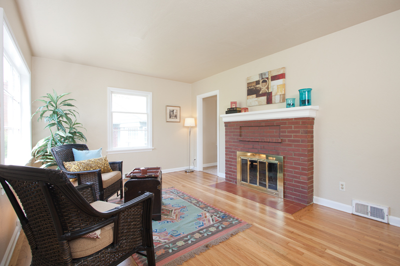 Property Photo: Light and airy living room 3806 36th Ave SW  WA 98126 