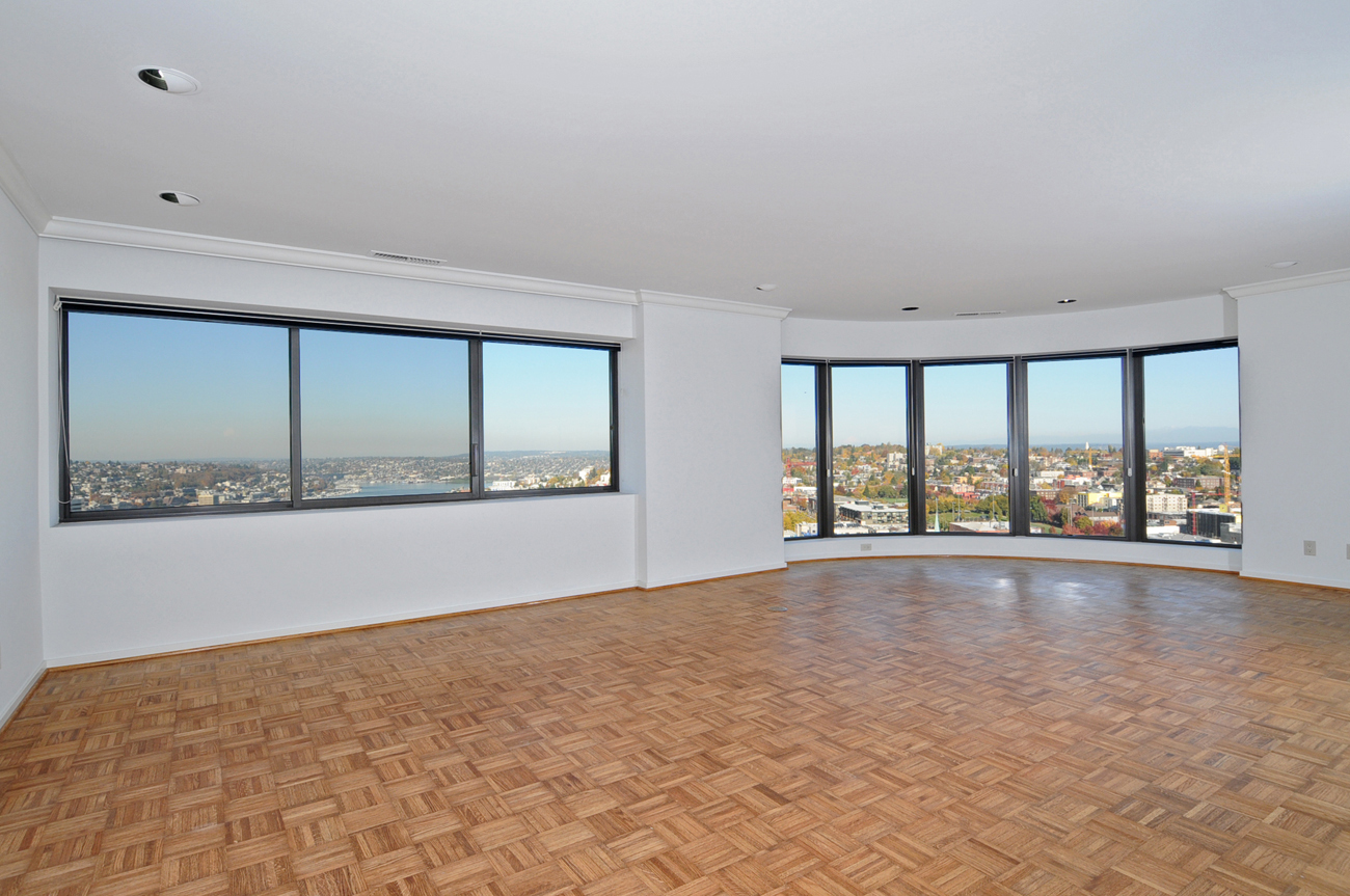 Property Photo: Living & dining room 1301 Spring St 20-G  WA 98104 